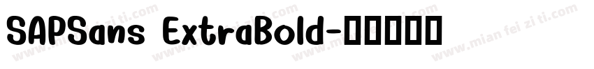 SAPSans ExtraBold字体转换